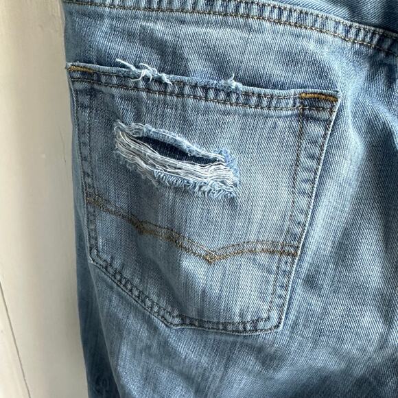 American Eagle Slim Straight Patched Distressed Jeans - Picture 8 of 12